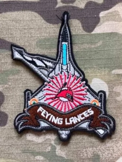 Indian Air Force - No. 15 Squadron - Flying Lances - SU30MKI Patch - nášivka