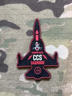 Pakistan Air Force - CCS Squadron - Dashings - F-16 PVC Patch - nášivka