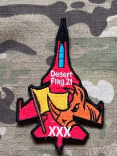 Indian Air Force - No. 30 Squadron - Desert Flag 2021- SU30MKI Patch - nášivka