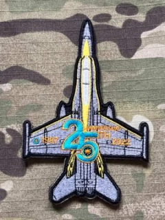 Malaysian Air Force - 18th Squadron - F/A-18D Hornet - 25 Years Patch - nášivka