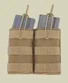WARRIOR Double 5.56mm Open Mag - sumka - TAN