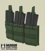 Warrior Triple 5.56mm Open Mag Short - Olive Drab