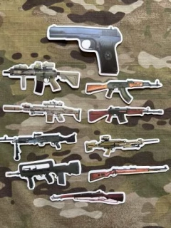 NoName Stickers Gun Mini Stickers Set 2 - samolepky
