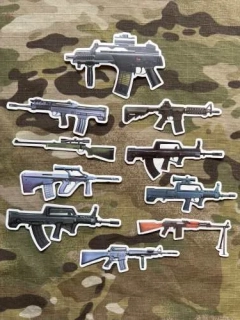 NoName Stickers Gun Mini Stickers Set 5 - samolepky
