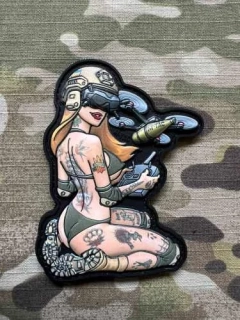 M-Tac Tactical Girl No.6 PVC Patch - Hooligan - ver.2 - nášivka