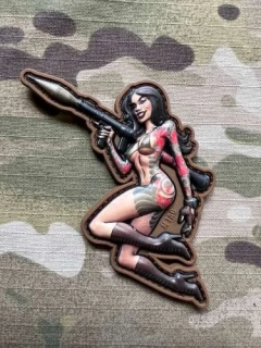M-Tac Tactical Girl No.9 RPG PVC Patch - nášivka