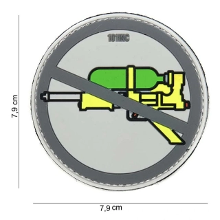 101inc Super Soaker PVC Patch - Grey - nášivka