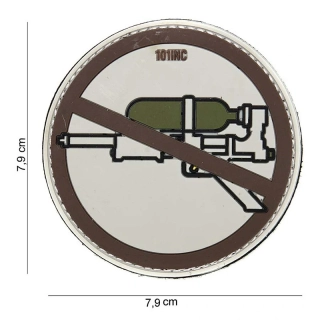 101inc Super Soaker PVC Patch - Brown - nášivka