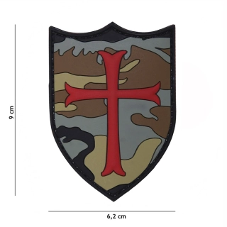 101inc Crusader PVC Patch - Woodland - nášivka