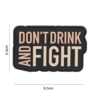 101inc Don't Drink PVC Patch - Black - nášivka