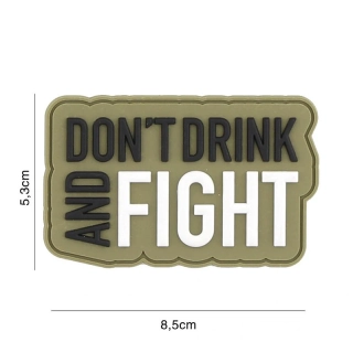 101inc Don't Drink PVC Patch - Green - nášivka