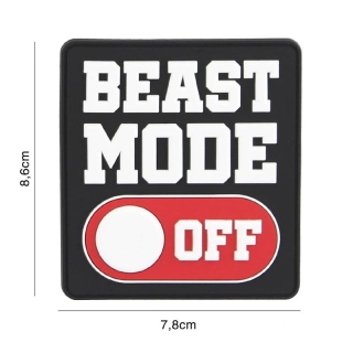 101inc Beast Mode Off PVC Patch - nášivka