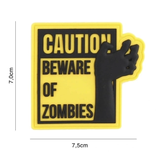 101inc Caution PVC Patch - Yellow - nášivka