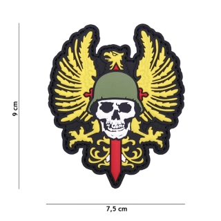 101inc Spanish Skull PVC Patch - Color - nášivka