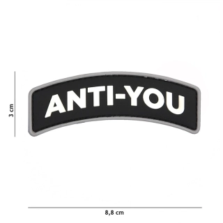 101inc Anti-You PVC Patch - Black - nášivka