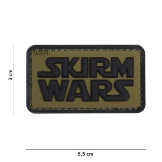 101inc Skirm Wars PVC Patch - Green - nášivka