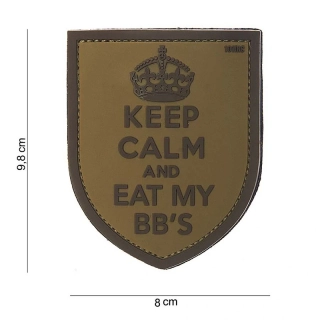 101inc Keep Calm BB´s PVC Patch - Desert - nášivka