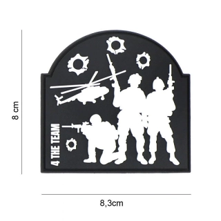 101inc 4 the team PVC Patch - nášivka