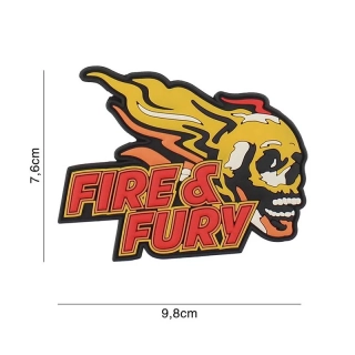 101inc Fire & Fury PVC Patch - nášivka