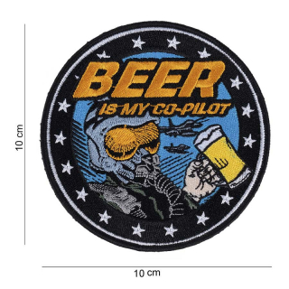 101inc Beer is my Co-pilot EMB Patch - nášivka