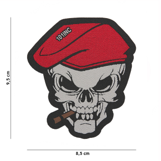 101inc Skull Sigar Woven Patch - nášivka