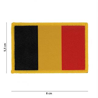 101inc Belgium Flag Woven Patch - nášivka