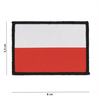 101inc Poland Flag Woven Patch - nášivka