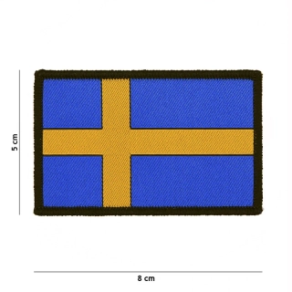 101inc Sweden Flag Woven Patch - nášivka