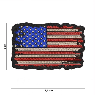 101inc USA Vintage Flag Woven Patch - nášivka