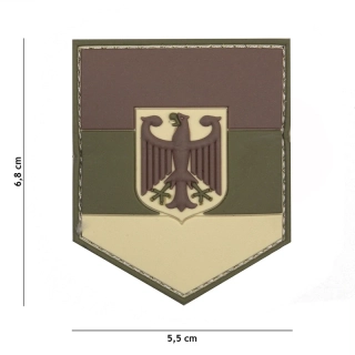 101inc German Shield PVC Patch - Multicam - nášivka