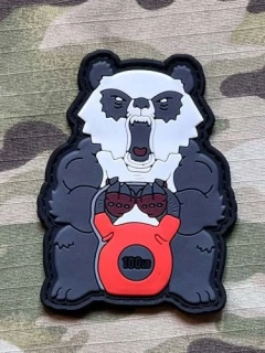 NoName Fitness Panda - Kettelbell PVC Patch - nášivka