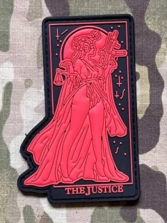 NoName Tactical Girl - Reaper PVC Patch - Red - nášivka