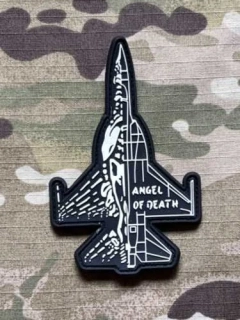 F-16 - Angel of Death PVC Patch - GID - nášivka