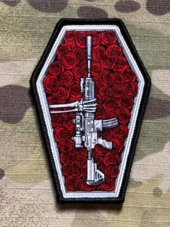 NoName HK416 with Roses Print Patch - nášivka