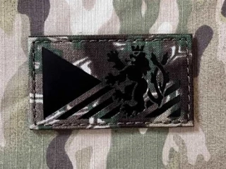 TF LaserCut Patch Czech Lion Flag Infra - Kryptek Obskura - nášivka