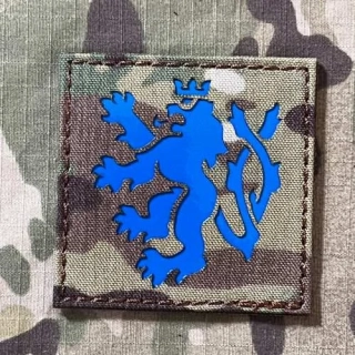 TF LaserCut Patch Czech Lion Reflex - Large - Multicam/Reflex Blue - nášivka