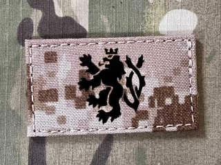 TF LaserCut Patch Czech Lion Rectangle Infra - Medium - AOR1 - nášivka