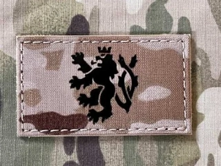 TF LaserCut Patch Czech Lion Rectangle Infra - Medium - Multicam Arid - nášivka