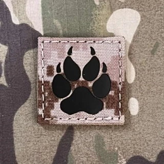 TF LaserCut Patch K-9 Dog Paw Small Infra - AOR1 - nášivka