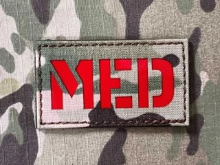 TF LaserCut Patch Medic- MED Reflex - Multicam/Reflex Red - nášivka