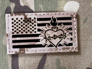 TF LaserCut Patch US Flag - Sacred Head Infra - AOR 1 - nášivka