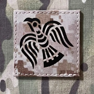 TF LaserCut Patch Viking Raven Infra - AOR 1 - nášivka