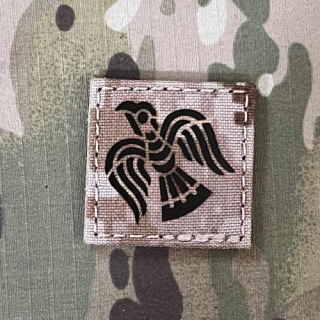 TF LaserCut Patch Viking Raven Infra Small - AOR 1 - nášivka