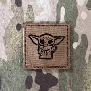 TF LaserCut Patch Baby Yoda Star Wars INFRA - Small - Coyote Brown - nášivka