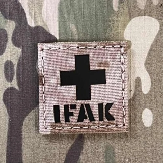 TF LaserCut Patch Medic Cross IFAK Infra - Small - AOR 1 - nášivka
