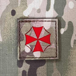 TF LaserCut Patch Umbrella Corporation - Resident Evil Reflex - Small - Multicam/Reflex Red - nášivka