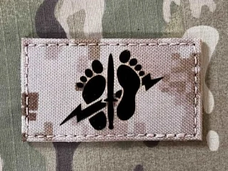 TF LaserCut Patch USAF Special Tactics Squadron Jolly Green Feet Infra - AOR 1 - nášivka