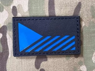 TF LaserCut Patch Czech Flag Reflex - Police Dark Blue/Reflex Blue - nášivka