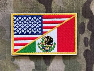 NoName USA/Mexico Flag Patch - nášivka