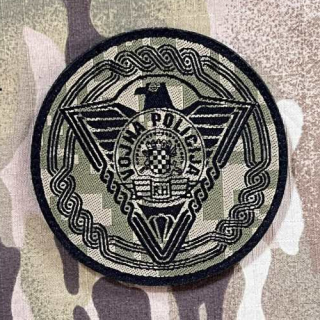 Croatia Military Velcro Patch Military Police - Digital Green - nášivka